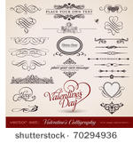vector set  calligraphic design ...