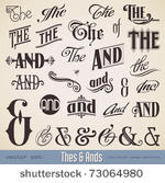 vector set  ornate thes   ands  ...