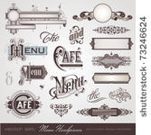 vector set  menu headpieces ...