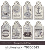 grungy nautical tags   series...