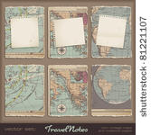 travel notes   grungy torn...