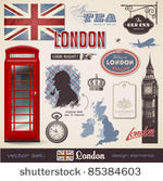vector set  london   variety of ...