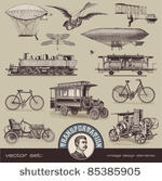 vintage means of transportation ...