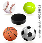 collection of realistic sports...