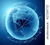 modern earth in a web of...