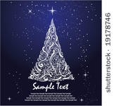 abstract christmas tree