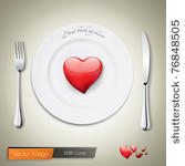 with love. vector image