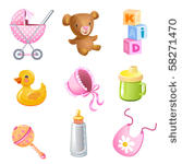 set of 9 vector toys and...