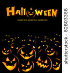 a grinning crowd of jack o...