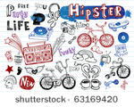 hipsters doodle set  part 2
