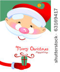 christmas greeting card with...