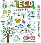 eco friendly vector set