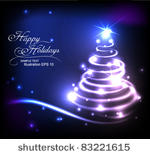 modern abstract christmas tree  ...