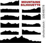 mountain vector silhouettes  eg....