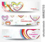 set banners for valentine's day