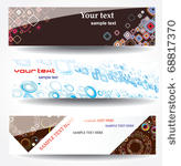 set abstract stylish banner