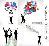 set of posters for business