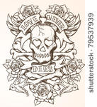 skull tattoo design