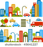 vector illustration of a city...