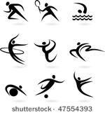 set of black and white sport...