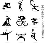 set of black and white sport...