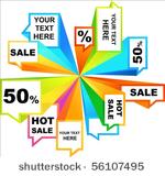 collection of colorful sale...