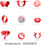 love and valentines  icons...