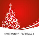 red christmas template with...