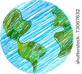 childish earth doodle
