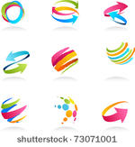 abstract ribbons and arrows...