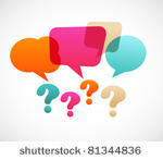 question mark with speech...