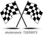 vector two crossed checkered...