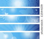 set of banners background ...