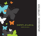 background with butterflies