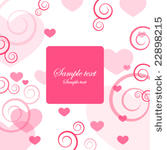 valentine's card with copy space