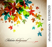 autumn background   falling...