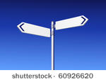 blank road signs