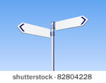 blank road sign isometric