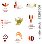 vector logo elements set 3 ...