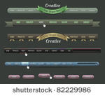 web elements vector header  ...
