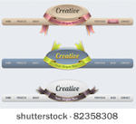 web elements vector header  ...