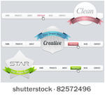 web elements vector header  ...