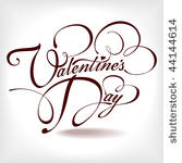valentine's day type text