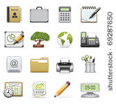 business icons  set 2.