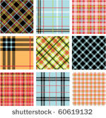 bright plaid patterns