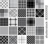 big black   white plaid...