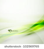 vector smooth green wave...