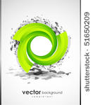 abstract background with green...
