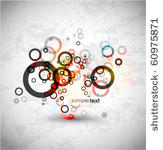 abstract circles design. vector ...