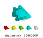blue vector arrows. eps10 icons